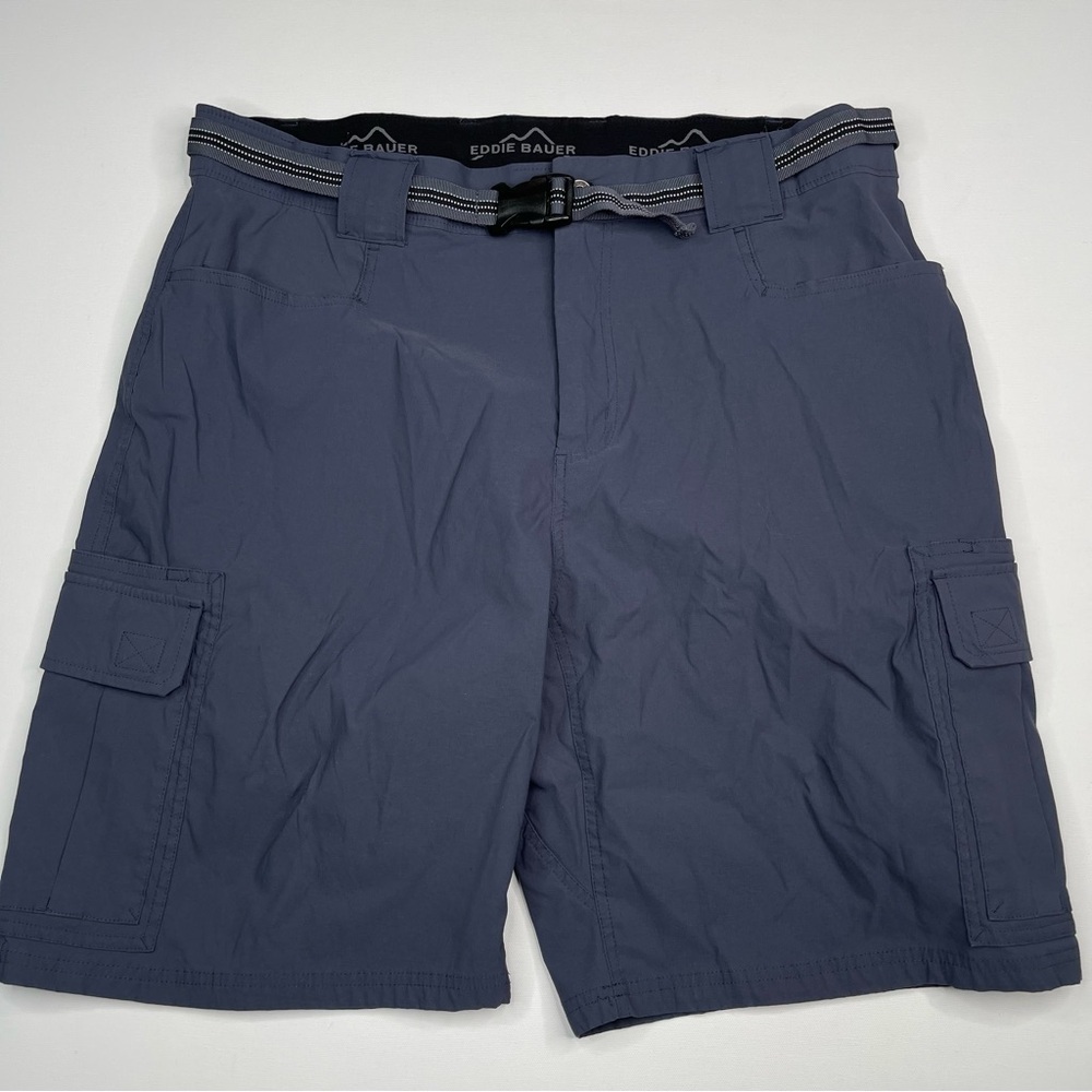 Eddie Bauer Cargo Shorts Nylon Hiking Running Summer Vacation Gorp Hiking Grey